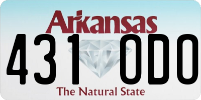 AR license plate 431ODO