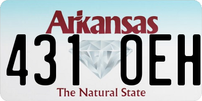 AR license plate 431OEH