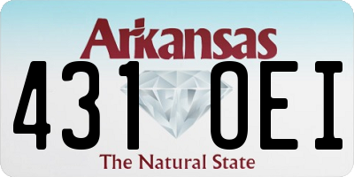 AR license plate 431OEI