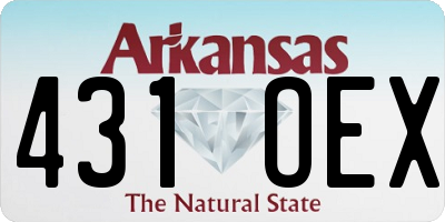 AR license plate 431OEX