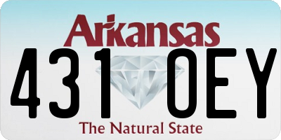 AR license plate 431OEY