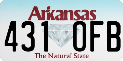 AR license plate 431OFB