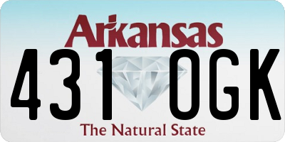 AR license plate 431OGK