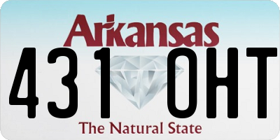 AR license plate 431OHT
