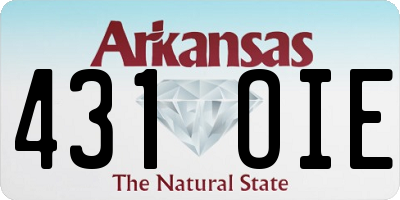 AR license plate 431OIE