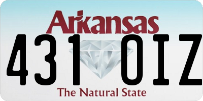 AR license plate 431OIZ