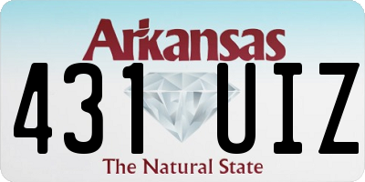 AR license plate 431UIZ