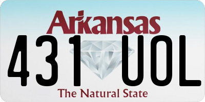 AR license plate 431UOL