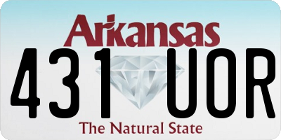 AR license plate 431UOR