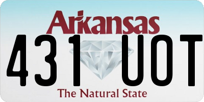 AR license plate 431UOT