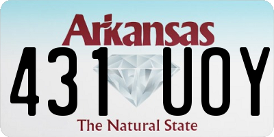 AR license plate 431UOY