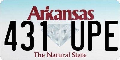 AR license plate 431UPE