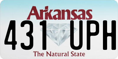AR license plate 431UPH