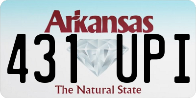 AR license plate 431UPI