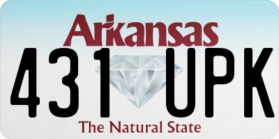 AR license plate 431UPK