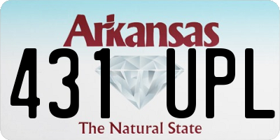 AR license plate 431UPL