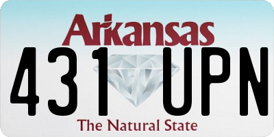 AR license plate 431UPN