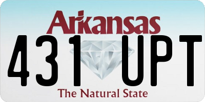 AR license plate 431UPT