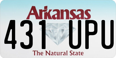 AR license plate 431UPU