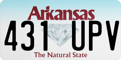 AR license plate 431UPV