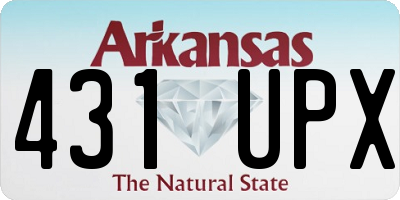 AR license plate 431UPX