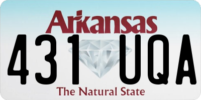 AR license plate 431UQA