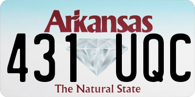 AR license plate 431UQC