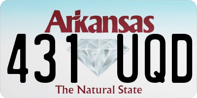 AR license plate 431UQD