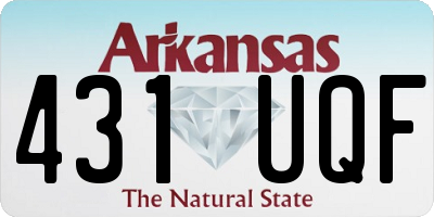 AR license plate 431UQF