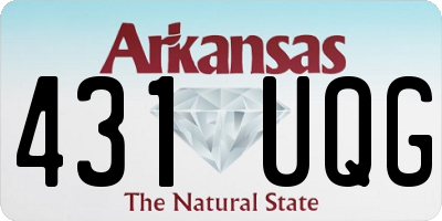 AR license plate 431UQG