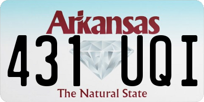 AR license plate 431UQI