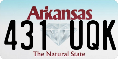 AR license plate 431UQK