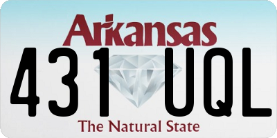 AR license plate 431UQL