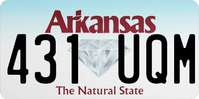 AR license plate 431UQM