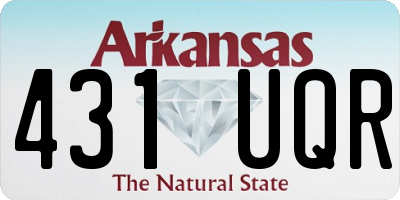 AR license plate 431UQR