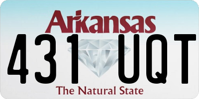 AR license plate 431UQT
