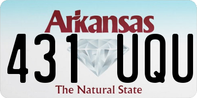 AR license plate 431UQU