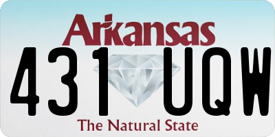 AR license plate 431UQW