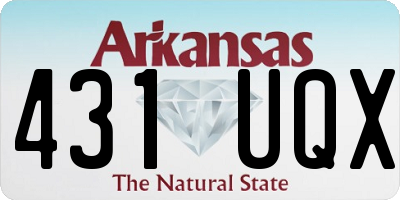 AR license plate 431UQX