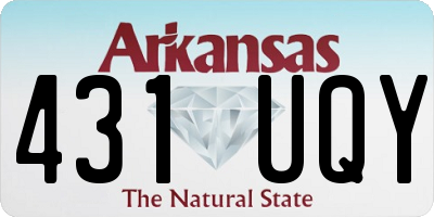 AR license plate 431UQY