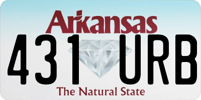 AR license plate 431URB