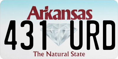 AR license plate 431URD