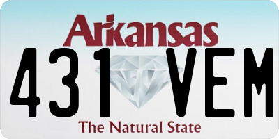 AR license plate 431VEM