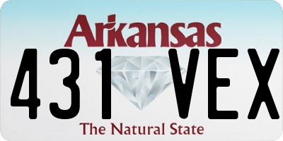 AR license plate 431VEX