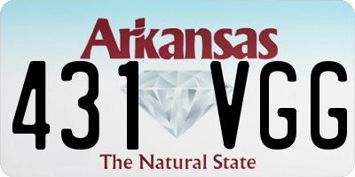 AR license plate 431VGG