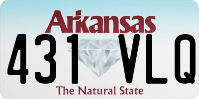 AR license plate 431VLQ