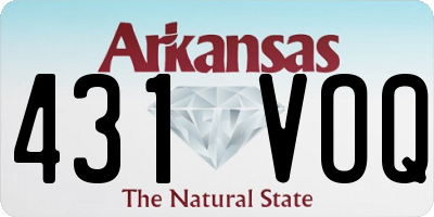 AR license plate 431VOQ