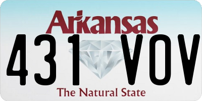 AR license plate 431VOV