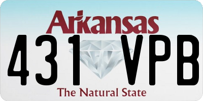 AR license plate 431VPB