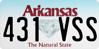 AR license plate 431VSS
